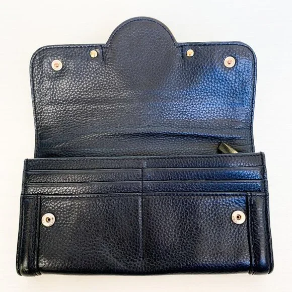 Tory Burch Black Leather Wallet 🖤 - Picture 4 of 6